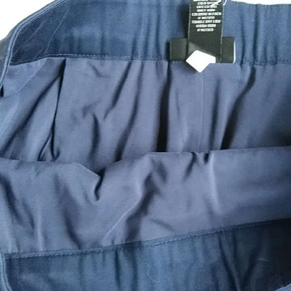 NEW Lane Bryant Grommet Lined Pencil Skirt 14 Navy Blue - Picture 7 of 13